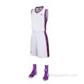 Maglie da basket vuote Design uniforme Colore bianco